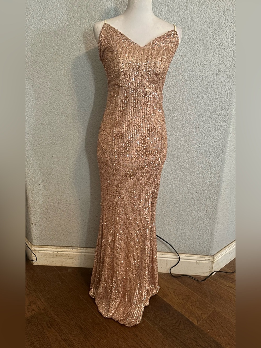 Missord Rose Gold Sequin Gown